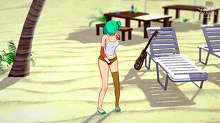 Bulma Gets Caught Masturbating In Kame House During Dragon Ball Adventure