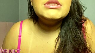 Wife humiliates cuckold husband in JOI session, subtitled