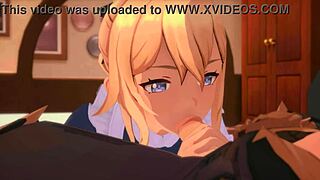 Maids Jean in Genshin Impact Adventure with Group Interactions.