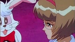 fisted anime girl with glasses fantasizes about big tits 😍