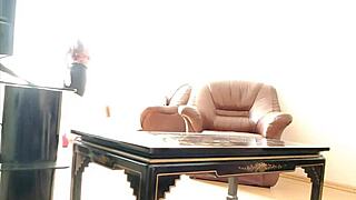 Stepmom and sex doll in taboo threesome with stepson