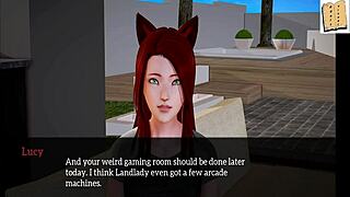 3D family fun with red-haired girl and cunilingus