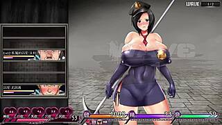 Karryn in prison for the 20th time in this hentai game