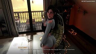 3D game of hot stepsis's dildo play and cock craving