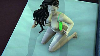 Laura Matsuda Sucks Big Cock in 3D
