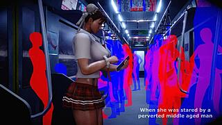 chun-li as a schoolgirl in anime, rocking big tits in 3d action