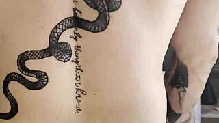 chubby tattooed slut begs for rough anal cock