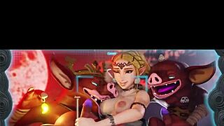 zelda hentai compilation in 3d cartoon style with anime adventures