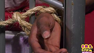 Cfnm femdom, I’m like, suckin’ this bondage BBC dude in nightgown, ya know?