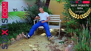 I catch the gardener masturbating and offer him all my help.