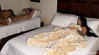 MILF Mariana and Silvana's threesome with a bodybuilder son