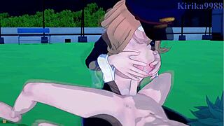 Camie and Itsuka get pounded by Izuku in intense sex!