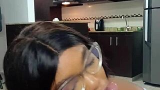 Stepsister helps me to stroke my big cock and get rich