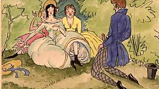 Retro animated erotica