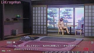 Old man cheats with wife Kaede 37 in hentai!