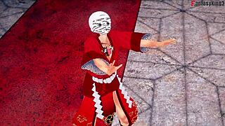 Skinny Blonde Enjoys Double Penetration with Two Guys!