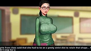 Taffy tales part 3 features big tits and ass in hentai game.