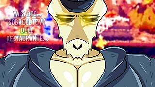 Tabi Receives Intense Oral Adoration from Boyfriend in Friday Night Funkin Hentai Scene.