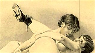 vintage erotic drawings bring retro charm to life with style