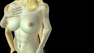 3D animated lesbian porn with rubbing and fucking