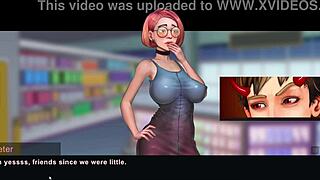 Taffy tales part 3 features big tits and ass in hentai game.