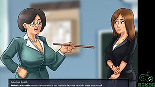 Helping out the hot girls from school in the Summertime Saga