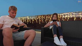 Step Sister Rides Big Cock!