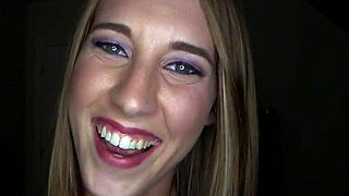 cute amateur blonde sucking that big cock