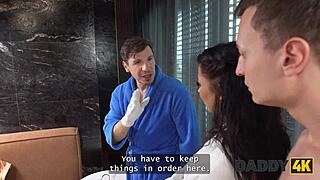 Sexy Teen Dumps BF to Bang His Old Man Hard