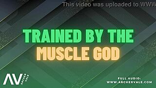 Hey muscle god, can I worship your cock in the garage for findom m4m audio?