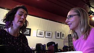 Amateur lesbian muff diving and rough sex with a sex toy