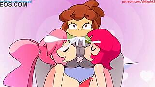 In the competition animation, teens engage in orgy with kissing, boobs, and cum in rounds 1 and 2 by minus8