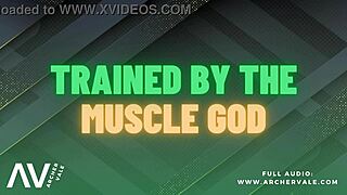 Hey muscle god, can I worship your cock in the garage for findom m4m audio?