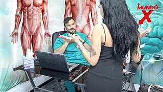 Nutritionist Bends Patient Over For Hardcore Anal And Deepthroat After Seeing Her In Underwear