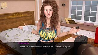 Cute Curvy Teen in 3D Hentai Game Nursing Pleasure