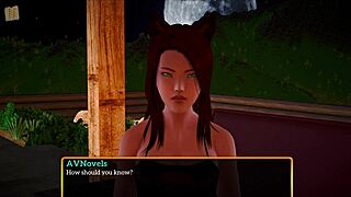 Adult visual novels: Ecchi game walkthrough with small boobed girl and big ass teen