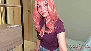 Step-mom’s blue eyes and curvaceous body made me horny as I gave her a blow job and then we had sex