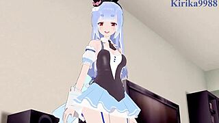 Usada Pekora and Moona Hoshinova have intense sex in Hololive VTuber hentai 😈