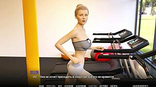 blonde whore gets naked in 3d cartoon university of problems gameplay part 9.