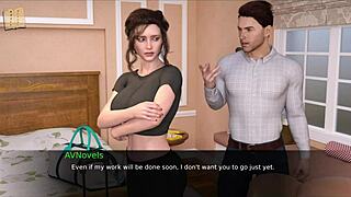 Cute Curvy Teen in 3D Hentai Game Nursing Pleasure