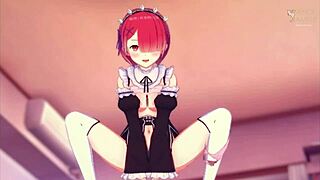 Loving Ram Rides In Romantic Anime Scene