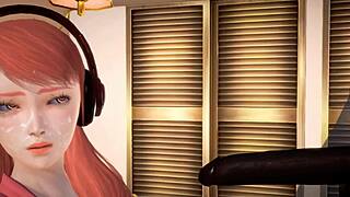 Oiled Up Booty Latina Fucking Huge Cock