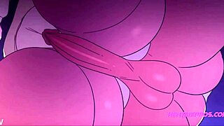 Horny brunette dominates young boy in intense hentai scene