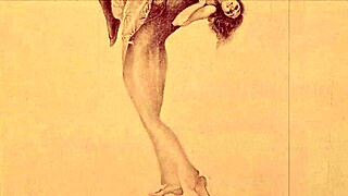 Vintage erotic drawings showcase classic sensual art style