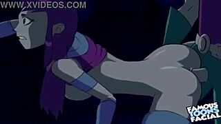 Starfire, bend over for doggystyle with robin, teen hentai facial