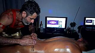 A hot man gives me a sensual massage with anal sex