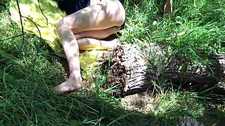 Oh god, nympho teen fucked in woods by woodcutter!