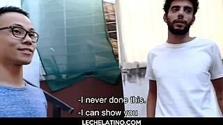 Big Dick Latinos Engage In Rough Gay Threesome With Facial Cumshot