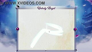 Anime gameplay with an unholy angel theme
