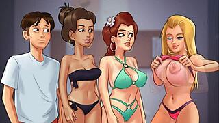 let's have a group orgy with big tits in anime